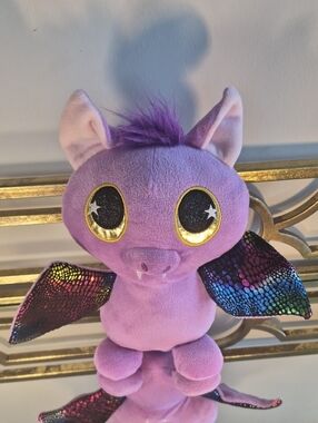 BMI's Purple Rainbow Wing Vampire Plush, 12", Purple.